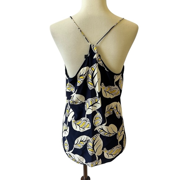 J CREW CAMISOLE 2 100% SILK SPAGHETTI STRAPS RACERBACK FLORAL FEMININE SLINKY - Picture 3 of 9